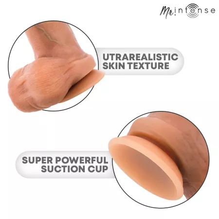 MR INTENSE - BRUCE XL GODEMICHET EN SILICONE AVEC TESTICULES 25,5 CM -&Oslash;- 5,5 CM
