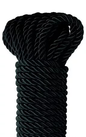 FETISH FANTASY SERIES - CORDE DE SOIE NOIRE DE LUXE 9,75 M