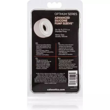 CALIFORNIA EXOTICS - MANCHON DE POMPE EN SILICONE ADV TRANSPARENT