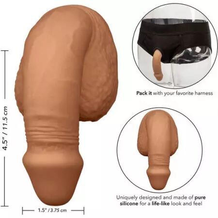 CALIFORNIA EXOTICS - EMBALLAGE SILICONE PÉNIS 12.75 CM CARAMEL