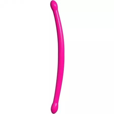 CLASSIX - GODE DOUBLE SOUPLE 43,7 CM ROSE