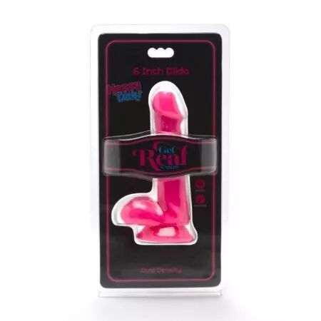 GET REAL - GODE HAPPY DICKS 12 CM BALLES ROSE