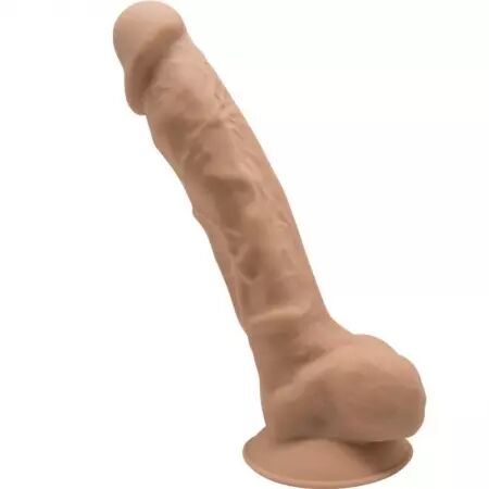 SILEXD - MODÈLE 1 PÉNIS RÉALISTE PREMIUM SILEXPAN SILICONE CARAMEL 23 CM