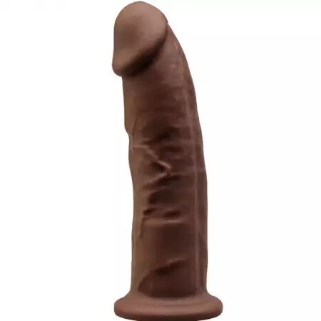 SILEXD - MODÈLE 2 PÉNIS RÉALISTE PREMIUM SILEXPAN SILICONE MARRON 23 CM