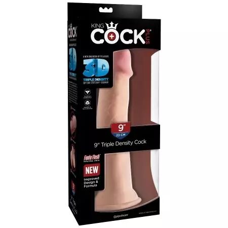 KING COCK - GODE TRIPLE DENSITÉ 23 CM
