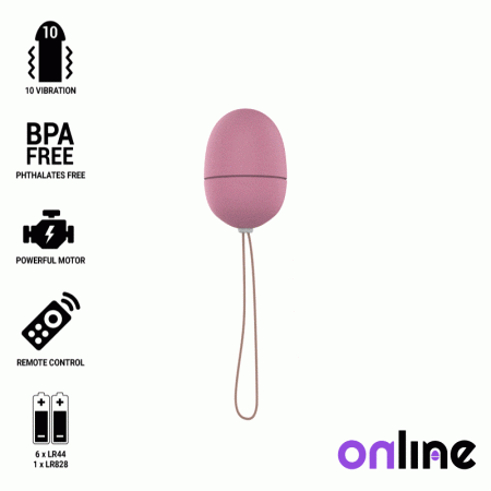 ONLINE - OEUF VIBRANT TÉLÉCOMMANDE S ROSE