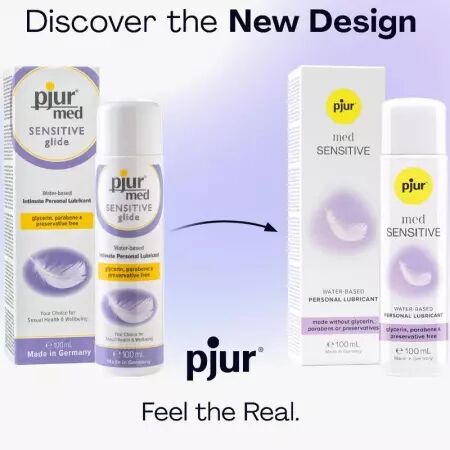 PJUR - MED LUBRIFIANT BASE D'EAU SENSITIVE GLIDE 100 ML
