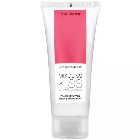 MIXGLISS - LUBRIFIANT BASE D'EAU SAVEUR FRAISE 70 ML