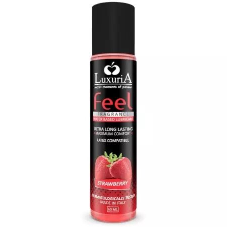 INTIMATELINE - LUXURIA LUBRIFIANT BASE D'EAU FEEL FRAISE 60 ML