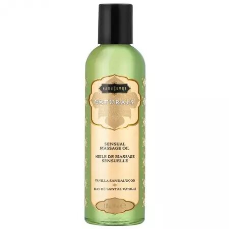 KAMASUTRA - HUILE DE MASSAGE NATURELLE VANILLE BOIS DE SANTAL 59 ML