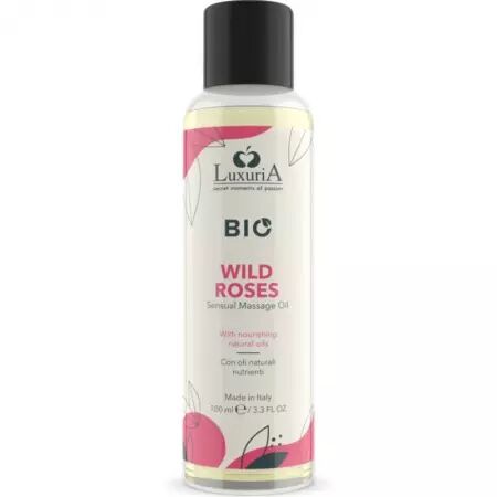 INTIMATELINE LUXURIA - HUILE DE MASSAGE BIO ROSES SAUVAGES 100 ML