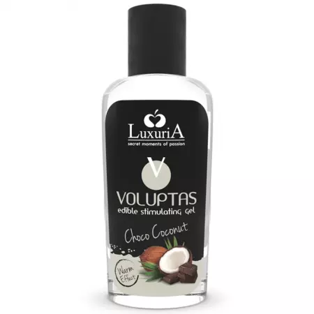 INTIMATELINE LUXURIA - VOLUPTAS GEL DE MASSAGE COMESTIBLE EFFET CHAUFFANT - NOIX DE COCO ET CRÈME 100 ML
