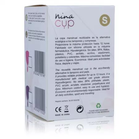 NINA KIKÍ - COUPE MENSTRUELLE ROSE TAILLE S