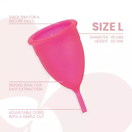 INTIMICHIC - COUPE MENSTRUELLE EN SILICONE DE QUALITÉ MÉDICALE TAILLE L