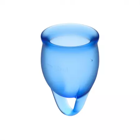 SATISFYER - COUPE MENSTRUELLE FEEL CONFIDENT BLEU FONCÉ 15 + 20 ML