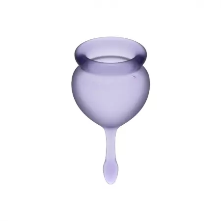 SATISFYER - COUPE MENSTRUELLE FEEL GOOD VIOLET 15 + 20 ML