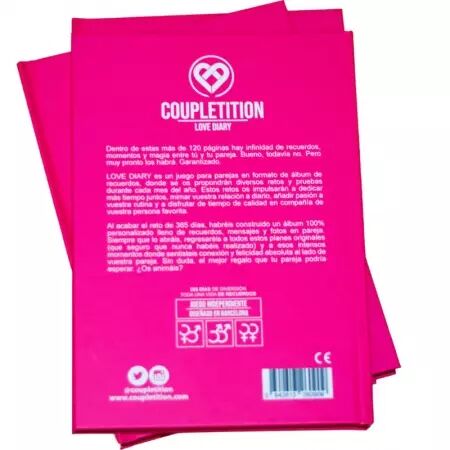 COUPLETITION - ALBUM JOURNAL D'AMOUR DE SOUVENIRS & SOUHAITS POUR UN COUPLE
