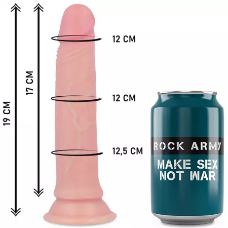 ROCKARMY - HARNAIS + GODE EN SILICONE LIQUIDE PREMIUM AVENGER 19CM