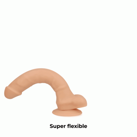 COCK MILLER - HARNAIS + COCKSIL ARTICULABLE DENSITÉ SILICONE 19,5 CM