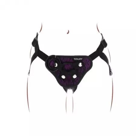 GET REAL - HARNAIS EN DENTELLE  STRAP-ON VIOLET