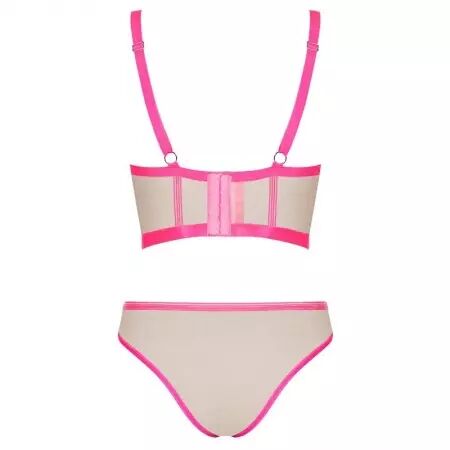 OBSESSIVE - NUDELIA ENSEMBLE DEUX PIÈCES ROSE S/M