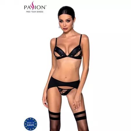 PASSION - ENSEMBLE CUIR ÉCOLOGIQUE MILEY L/XL