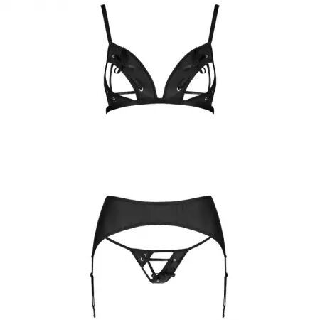 PASSION - ENSEMBLE CUIR ÉCOLOGIQUE MILEY L/XL