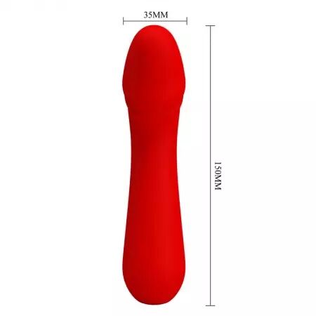 PRETTY LOVE - VIBRATEUR RECHARGEABLE CETUS ROUGE