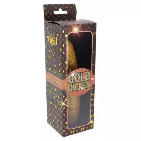 GET REAL - GOLD DICKER VIBRATEUR ORIGINAL OR