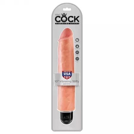 KING COCK - VIBRATEUR RIGIDE RÉALISTE 25.4 CM NATUREL