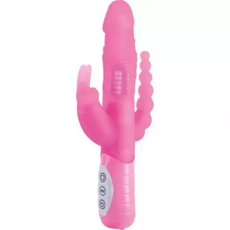 SEVEN CREATIONS - E RABBIT SLIMINE TRIPLE PLAYVIBRATEUR TRIPLE STIMULATION ROSE