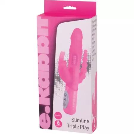 SEVEN CREATIONS - E RABBIT SLIMINE TRIPLE PLAYVIBRATEUR TRIPLE STIMULATION ROSE