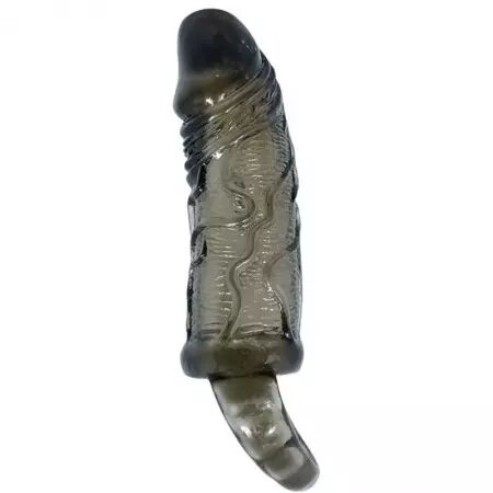 BAILE - GAINE DEXTENSION DE PÉNIS AVEC SANGLE POUR TESTICULES 11.5 CM
