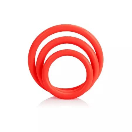CALIFORNIA EXOTICS - JEU DE TROIS ANNEAUX ROUGE