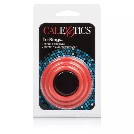 CALIFORNIA EXOTICS - JEU DE TROIS ANNEAUX ROUGE
