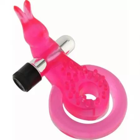 SEVEN CREATIONS - ANNEAU DE PÉNIS ET TESTICULES PAPILLON ROSE