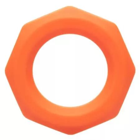 CALIFORNIA EXOTICS - BAGUE ALPHA SEXAGON ORANGE