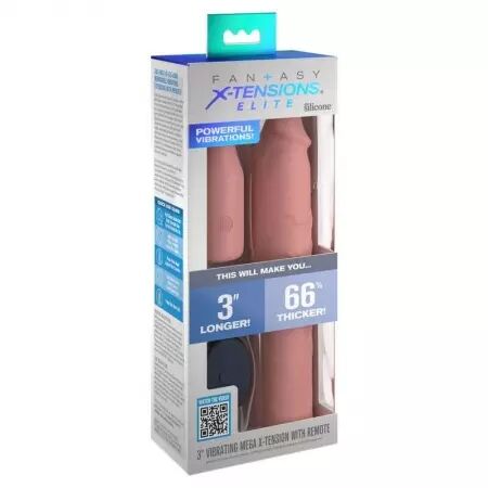 FANTASY X- TENSIONS - PIPEDREAMS MANCHE 22,86 CM + PLUG 7,62 CM REMOTE SKIN