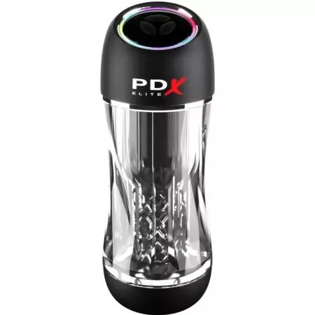 PDX ELITE - VIBRATEUR STROKER VIEWTUBE PRO TRANSPARENT