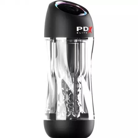 PDX ELITE - VIBRATEUR STROKER VIEWTUBE PRO TRANSPARENT