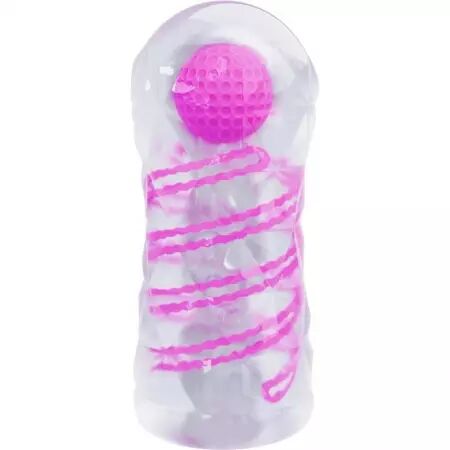 PRETTY LOVE - MASTURBATEUR MASCULIN FANTASY AVEC SPIRALE INTERNE ET BALLES TRANSPARENTES