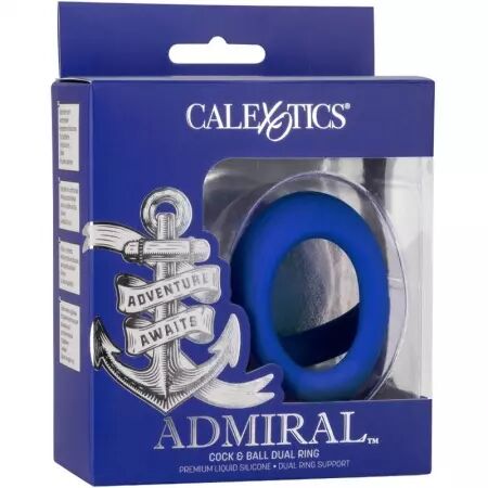 ADMIRAL - COCK BALL DOUBLE ANNEAU BLEU