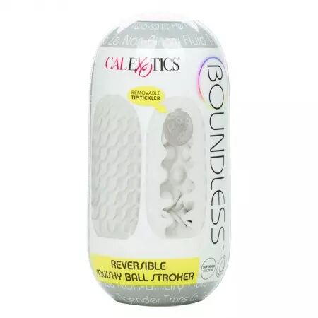 CALIFORNIA EXOTICS - BOUNDLESS RÉVERSIBLE SQUISHY BALL STROKE JAUNE