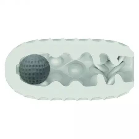 CALIFORNIA EXOTICS - BOUNDLESS RÉVERSIBLE SQUISHY BALL STROKE JAUNE
