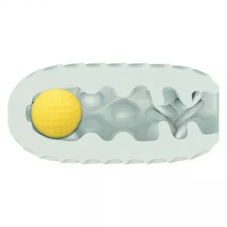 CALIFORNIA EXOTICS - BOUNDLESS SQUISHY RÉVERSIBLE BALL STROKE GRIS