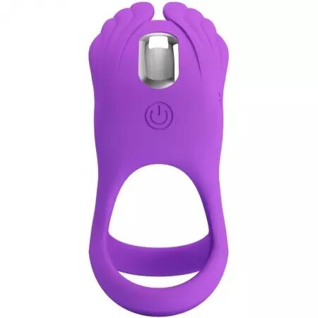 PRETTY LOVE - ANNEAU PÉNIS VIBRANT 7 VIBRATIONS SILICONE VIOLET