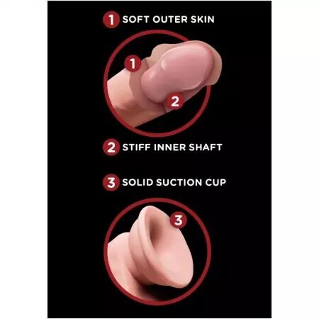 KING COCK - BALLES GODE 3D PLUS 15.2 CM