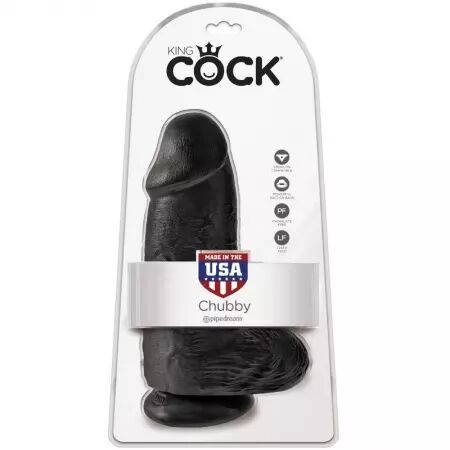 KING COCK - PÉNIS RÉALISTE CHUBBY 23 CM NOIR