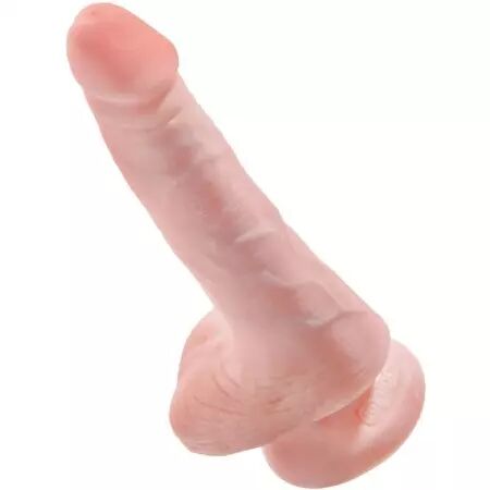 KING COCK - PÉNIS RÉALISTE AVEC BOULES 13.5 CM LÉGÈRES