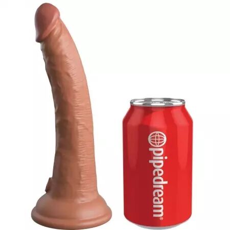 KING COCK - ELITE GODE RÉALISTE EN SILICONE 17.8 CM CARAMEL